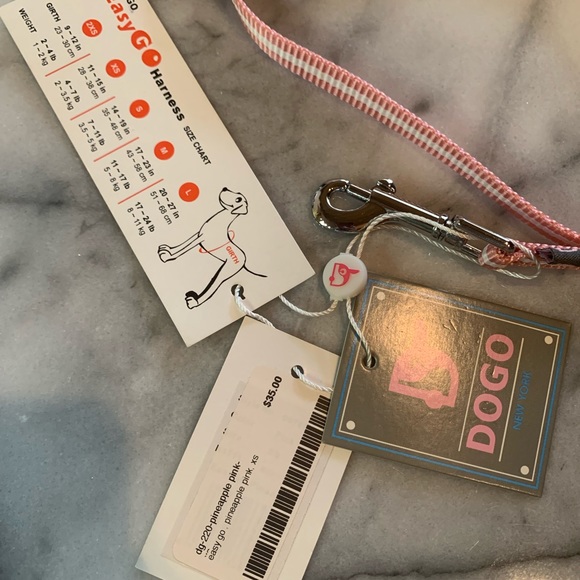 NEW DOGO 24” Small Dog Leash, Pineapple Pink, Never Used, Tags Still Attached - Picture 2 of 4